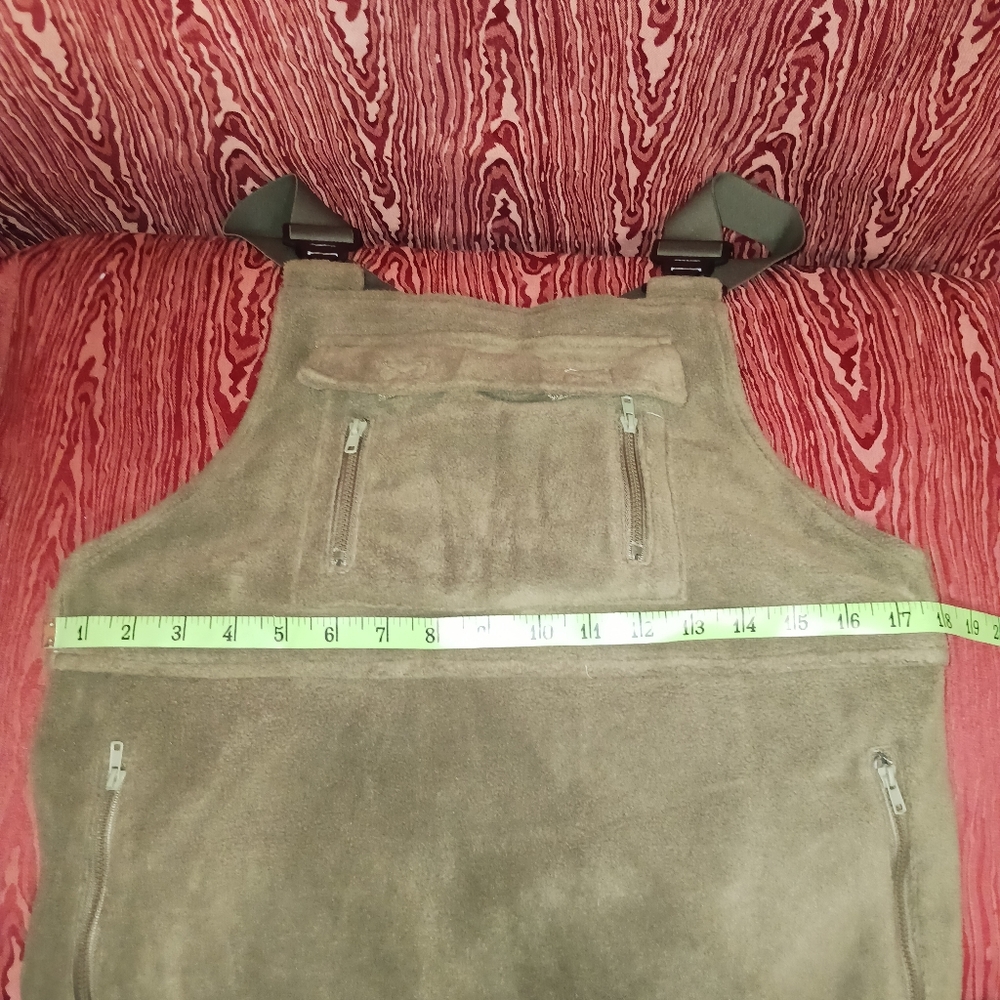 Olive Green Zip Overalls/Bib Size Small - Picture 13 of 14